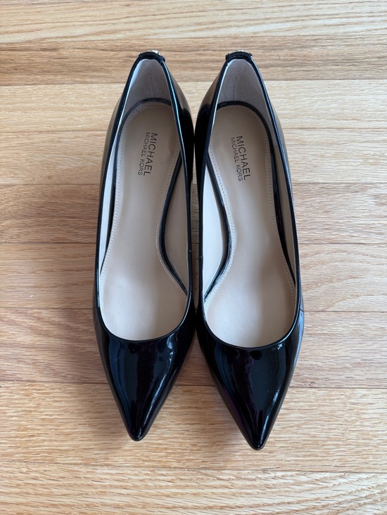 Michael Kors Shoes - Michael Kors Black Patent Pointed-Toe Heels